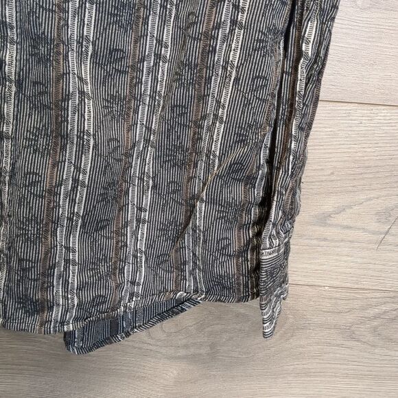 J Ferrar Button Down Striped Shirt Mens Size Large - Picture 4 of 8